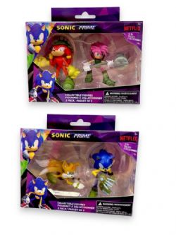 SONIC PRIME -ENSEMBLE 2 FIGURINES LE HÉRISSON 7 CM (2.75
